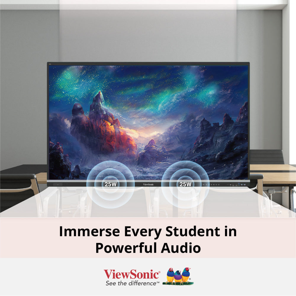 ViewSonic 65" ViewBoard® IFP6551 Enterprise Device Licensing Agreement (EDLA) 4K Interactive Display