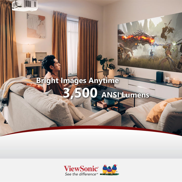 ViewSonic LX700-4K 3,500 ANSI Lumens 4K Laser Home Projector