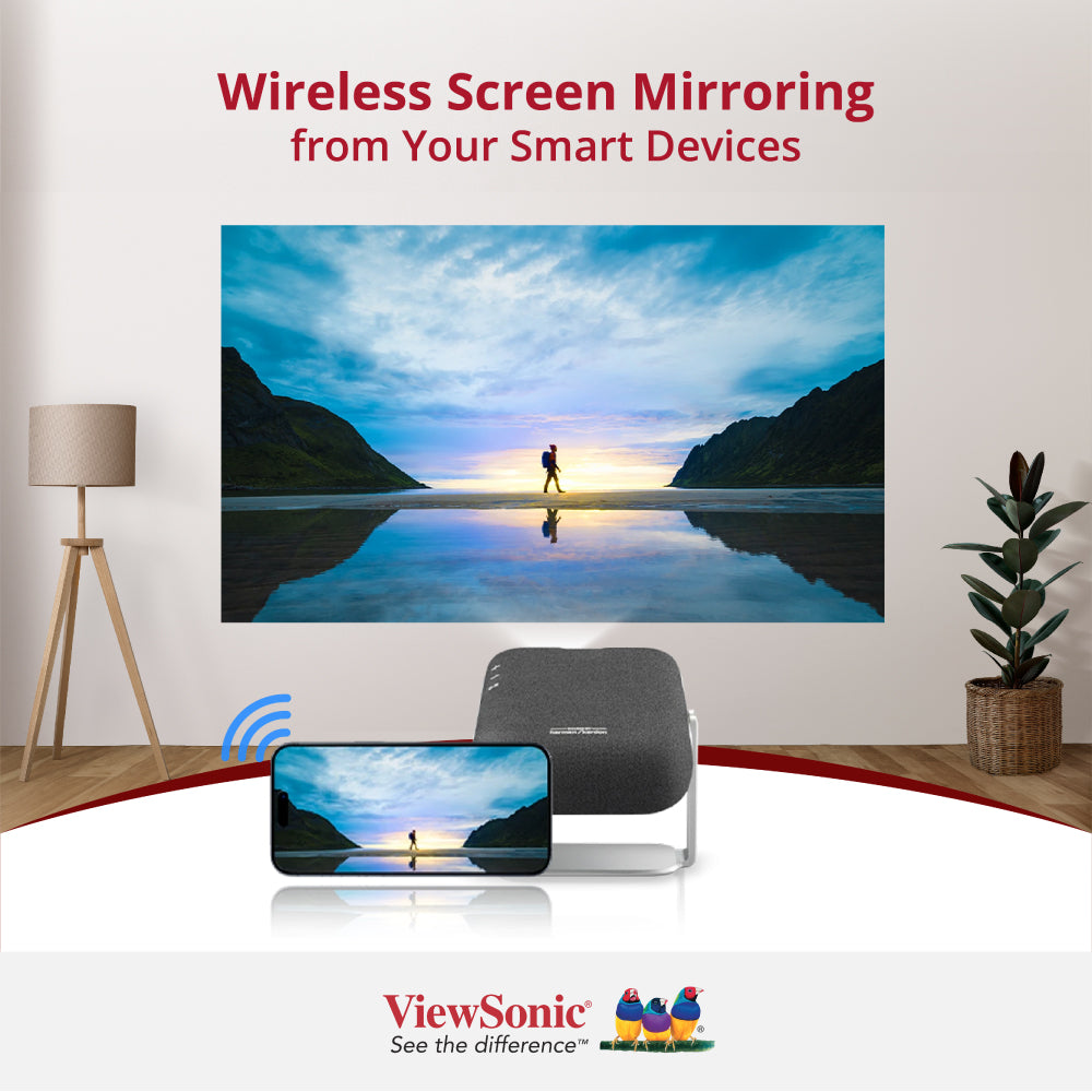 Viewsonic M1X Smart LED Portable Projector with Harman Kardon Speakers