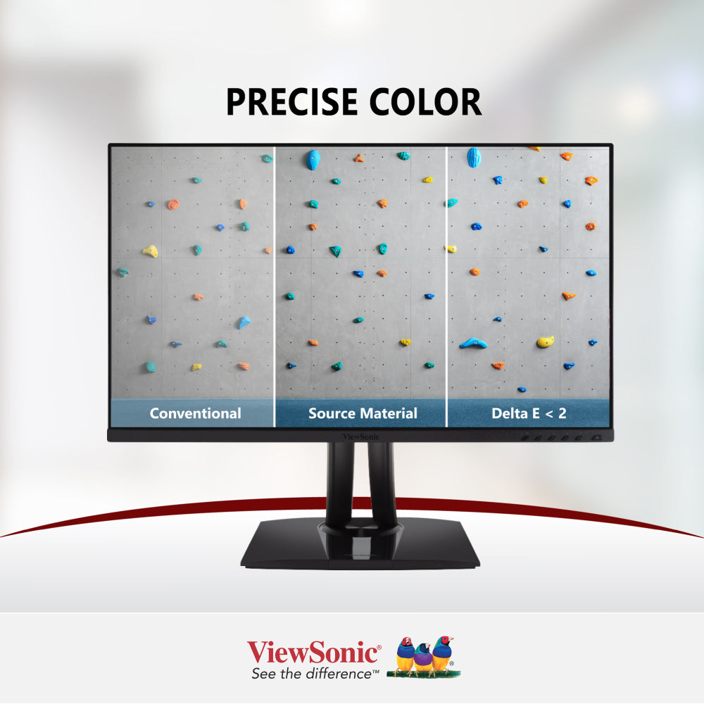 ViewSonic VP2756-2K 27" 2K QHD Pantone Validated 100% sRGB & Factory Pre-Calibrated Monitor with 60W USB-C