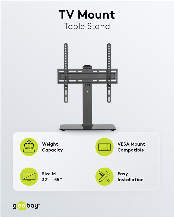 GOOBAY Tabletop TV Stand Basic Fix (32 - 55 inch)