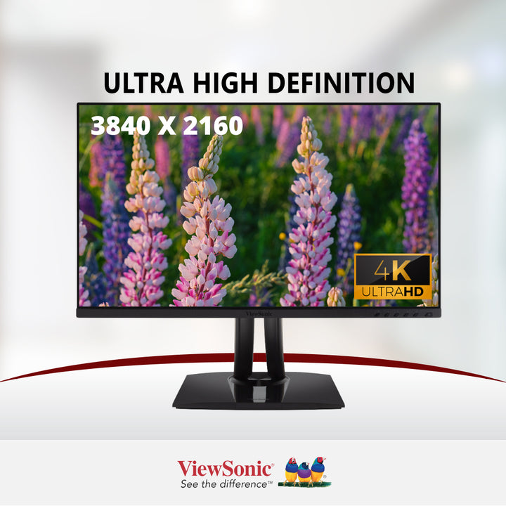 ViewSonic VP3256-4K 32" ColorPro 4K UHD Pantone Validated 100% sRGB Monitor with 60W USB-C