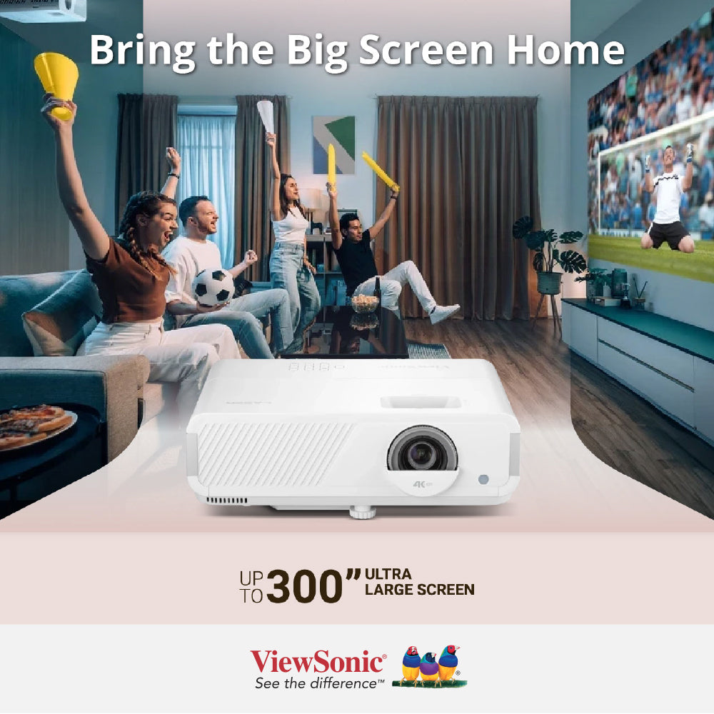 ViewSonic LX750-4K 4,000 ANSI Lumens 4K Smart Laser Home Projector