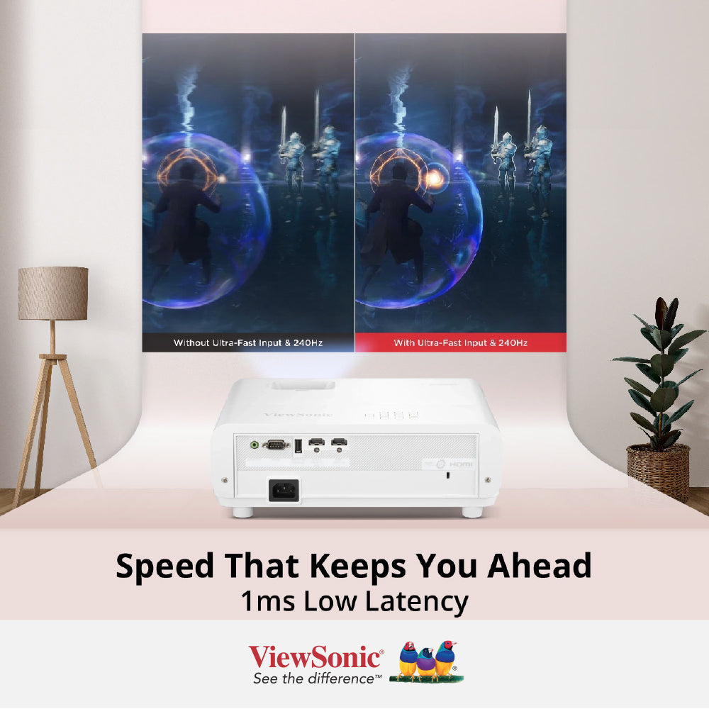 ViewSonic LX750-4K 4,000 ANSI Lumens 4K Smart Laser Home Projector