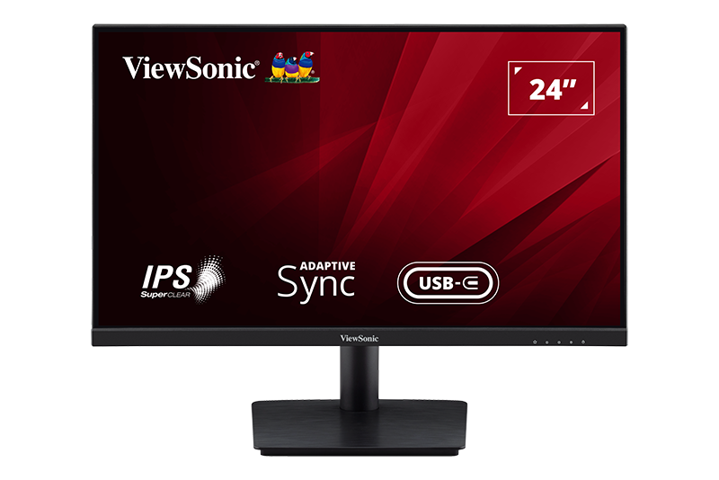 ViewSonic VA2409-MHU 24” Full HD Monitor - 1920 x 1080, 75 Hz, USB-C