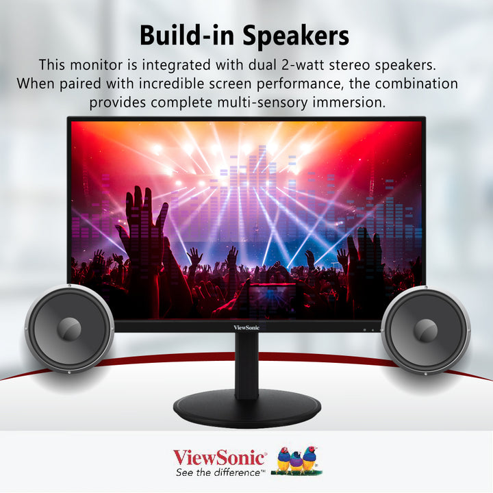 ViewSonic VG2709-MHU 27” Full HD USB-C Monitor with Dual Speakers