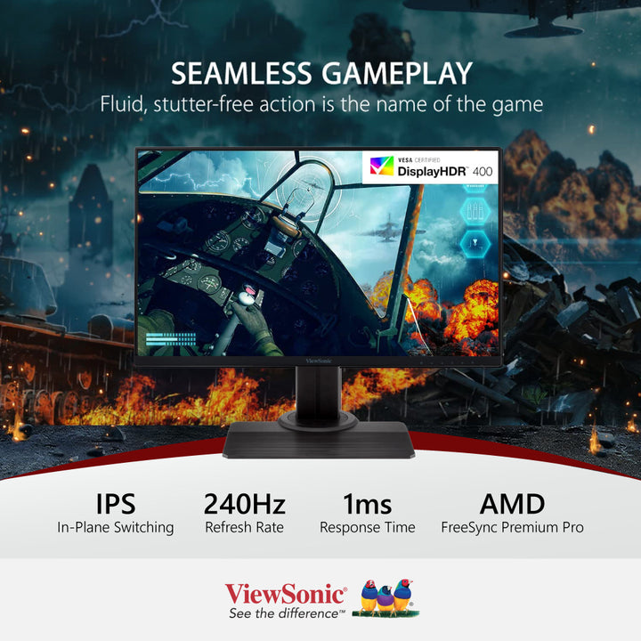 ViewSonic XG2431 24" 240 Hz IPS Gaming Monitor 1920 x 1080