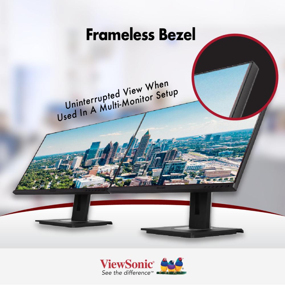 ViewSonic VG2455 24" Ergonomic Business IPS Monitor 1920 x 1080, USB-C