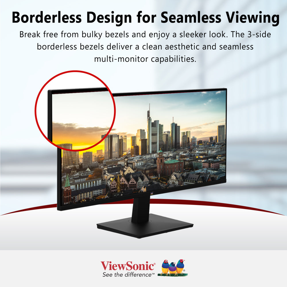 ViewSonic VA2932-MHD 29" Ultra-wide Monitor 2560 x 1080, 75 Hz, HDMI/DP