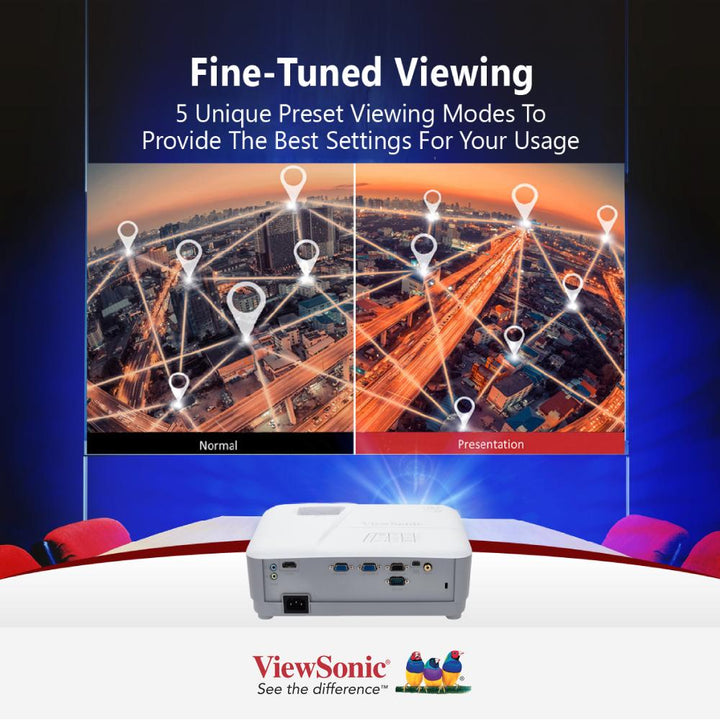 ViewSonic PA503SE 4,000 Lumens SVGA Business Projector - 800 x 600