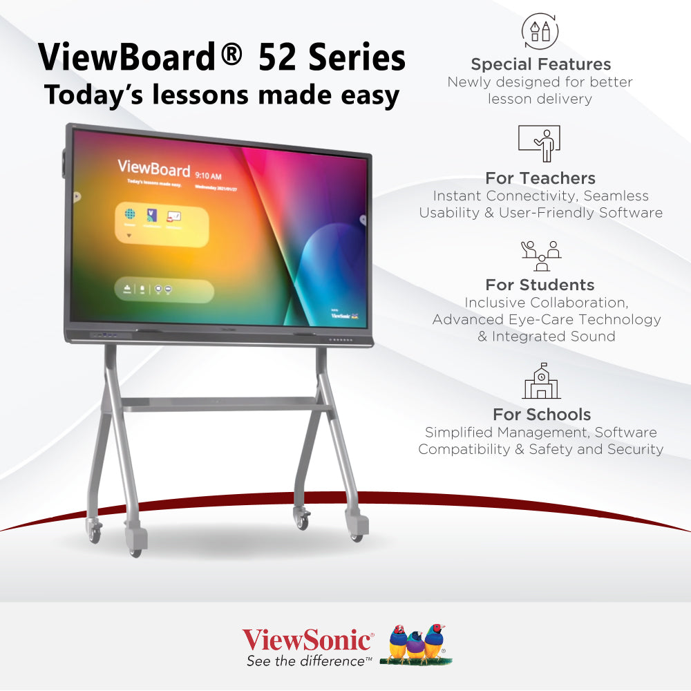 ViewSonic ViewBoard IFP6552-1A 65" 4K Interactive Display 3840 x 2160