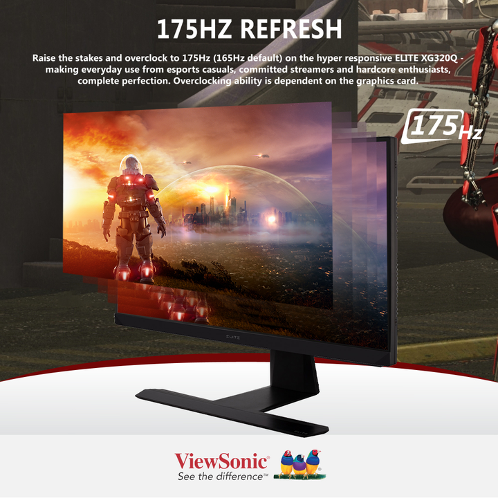 ViewSonic XG320Q 32" 175 Hz QHD IPS Gaming Monitor - 2560 x 1440, 1ms